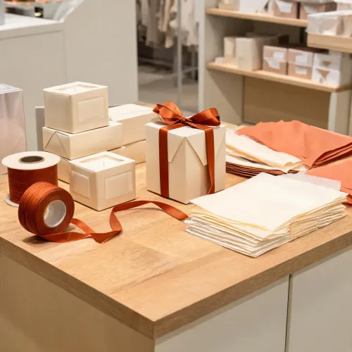 Gift wrap station