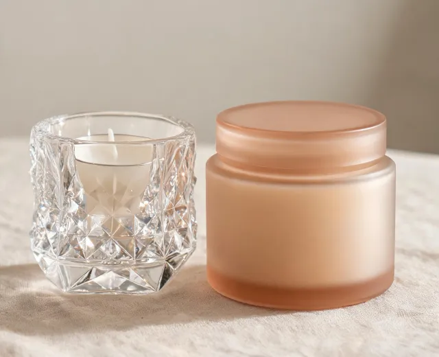 Crystal candle holder